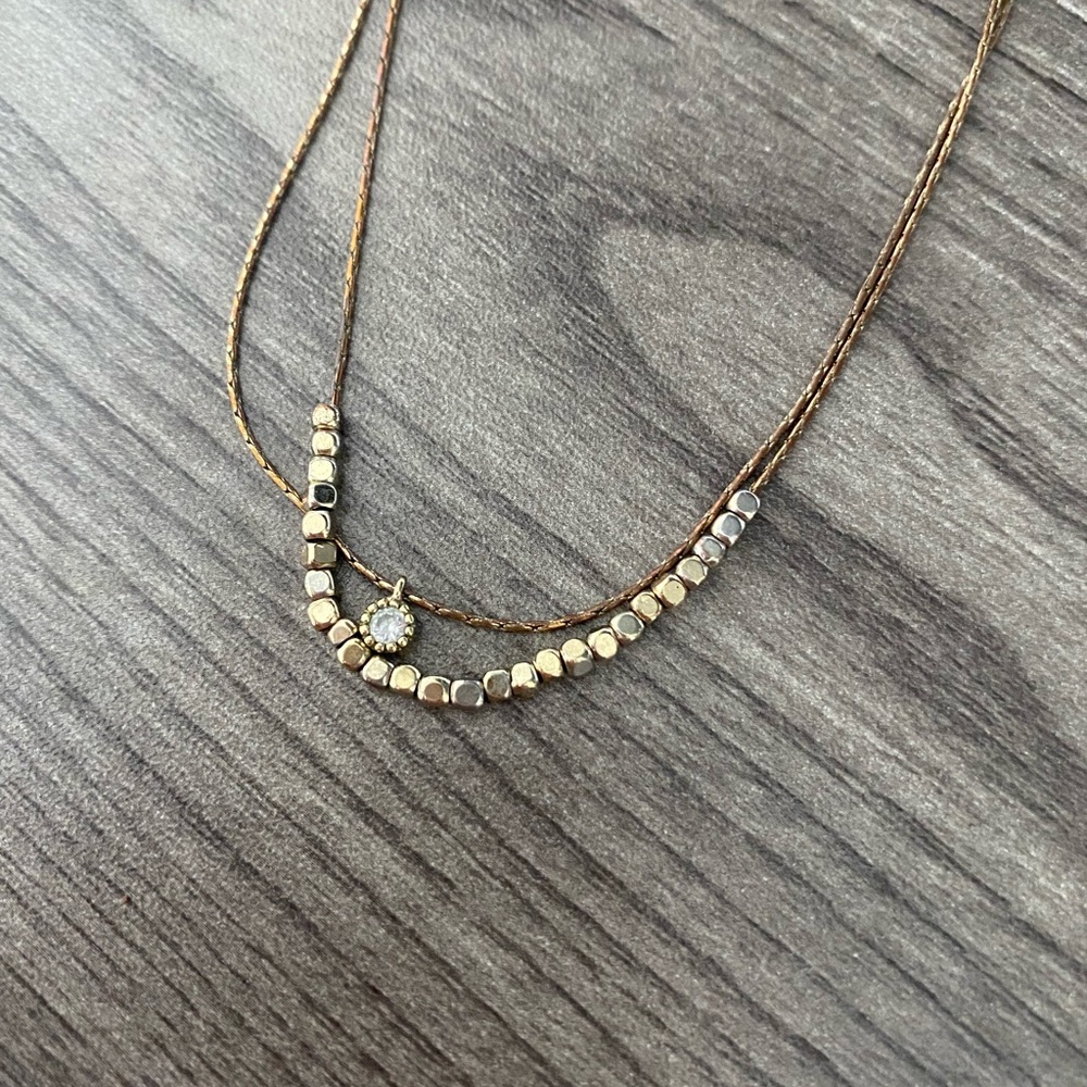 Double layered necklace